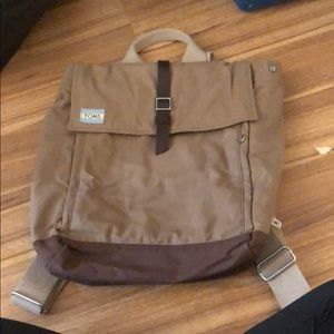 Toms olive backpack